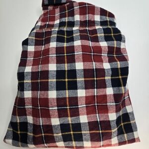 Men's Plaid Casual Button Down Shirt - Red, Black, White